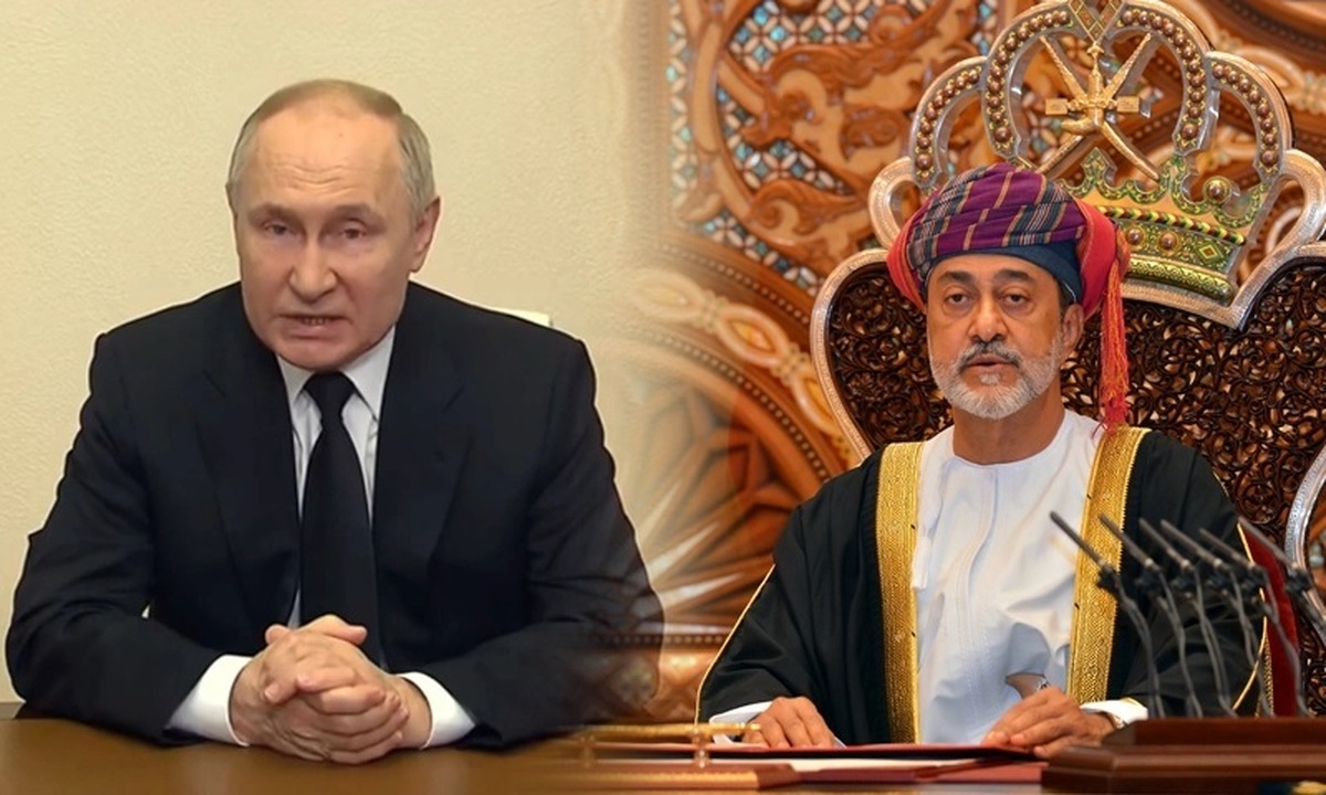 ببینید؛ دیدار پوتین با سلطان عمان در کاخ کرملین