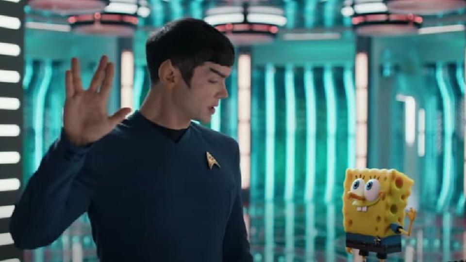 ویدیوی تبلیغاتی پارامونت پلاس ترکیب Star Trek و باب اسفنجی را نشان می‌دهد
