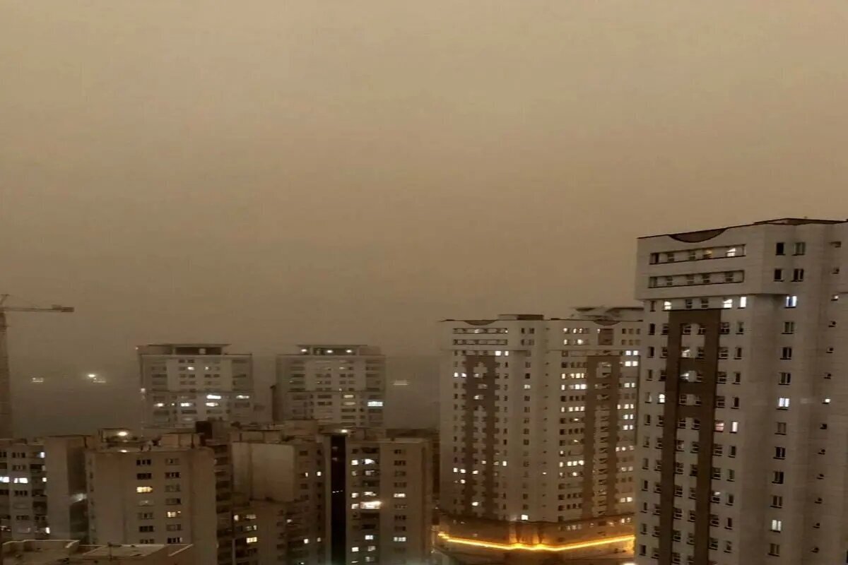 تصویر؛ آسمان مشهد هم اکنون سیاه شد!